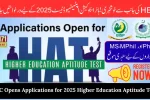 HEC Opens Applications for 2025 Higher Education Aptitude Test (HAT) Scholarships for MS, MPhil & PhD Students