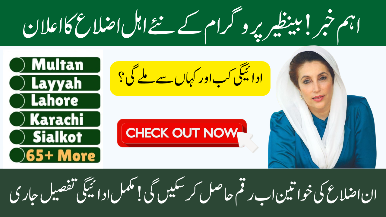 Benazir Kafalat Program Eligible Districts 2025 & Payment Guide