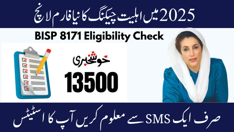 BISP 8171 Eligibility Check 2025 – CNIC & Payment Status Online