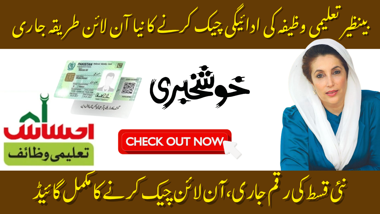 Benazir Taleemi Wazaif Payment Check Online – Complete Guide